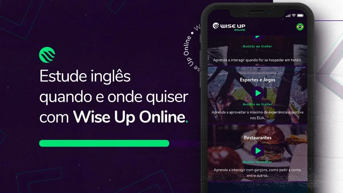 Capa: Curso Inglês Wise Up: Download Essencial Flávio Augusto