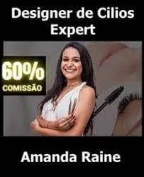Capa: Amanda Raine: Baixe o Curso Design de Cílios Expert Completo