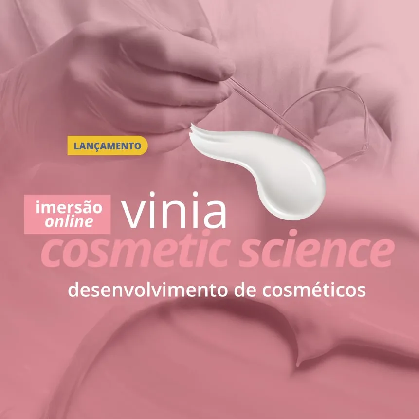 Capa: Vinia Cosmetic Science: Baixar Curso Completo Agora!