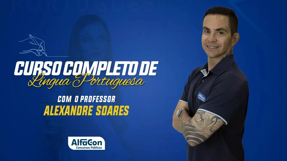 Capa: Baixar Curso Alexandre Soares Língua Portuguesa – Alfa Concursos