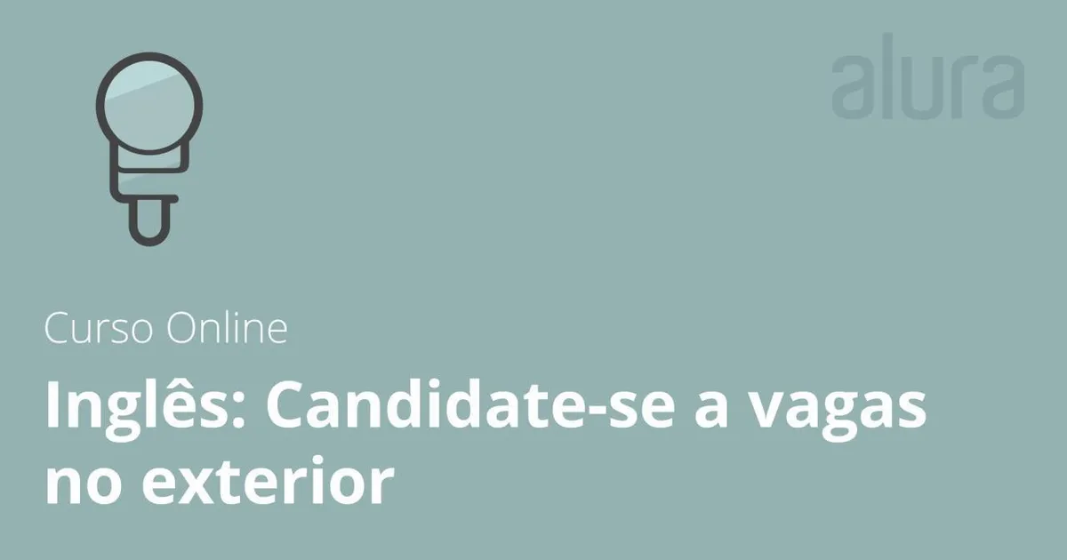 Capa: Baixar Curso Inglês: Marketing Pessoal (Alura) PDF + MP4