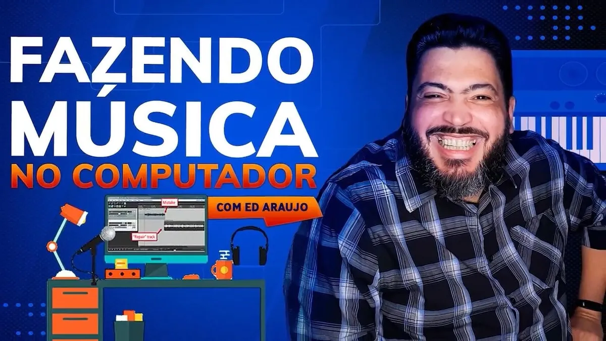 Capa: Baixar Curso Fazendo Música no Computador Ed Araújo Download Completo