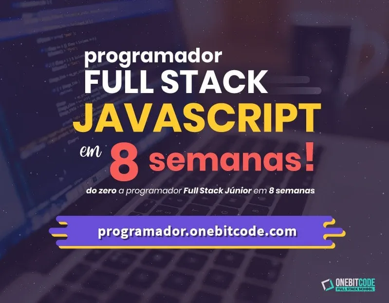 Capa: Baixar Programador FullStack Javascript OneBitCode em 8 Semanas – Download Rápido