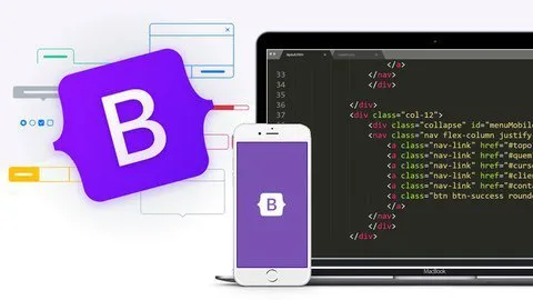 Capa: Bootstrap 5: Baixar Curso Completo de Sites Modernos (2021)