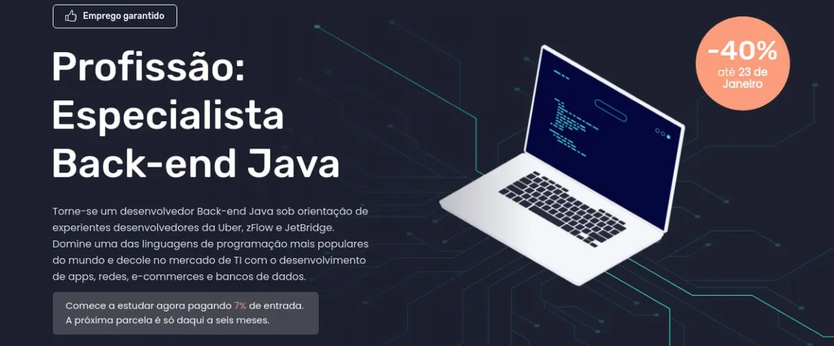Capa: Baixar Curso Especialista Back-End Java – EBAC Completo