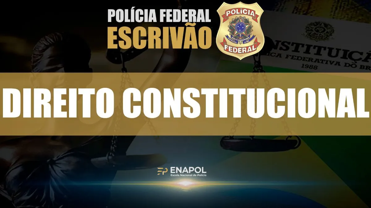 Capa: Baixar Curso PF Agente Direito Constitucional 2023 Completo