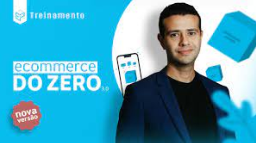 Capa do curso Ecommerce do Zero 3.0 de Bruno Oliveira com destaque para download