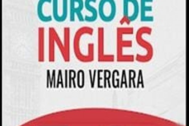 Capa do Curso de Inglês Mairo Vergara 5.0 com destaque para download e fluência rápida