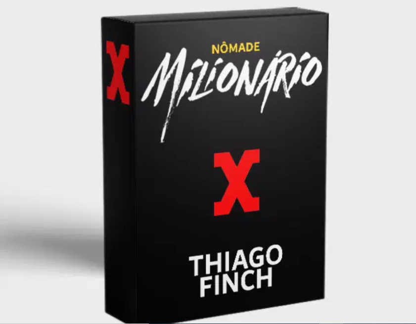 Imagem de Thiago Finch, criador do curso Nômade Milionário, demonstrando sucesso e liberdade em marketing digital.