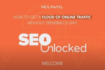 Neil Patel ensinando SEO Unlocked, curso completo de otimização para mecanismos de busca.