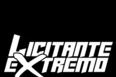 Homem confiante apresentando o curso Licitante Extremo de Rodolpho dos Anjos, com elementos gráficos que representam vendas e sucesso para o governo.