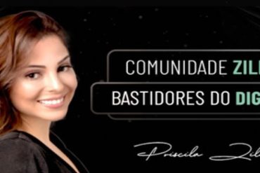 Capa da Comunidade Zillo 2023 com ícones de crescimento digital e conteúdo de alta qualidade